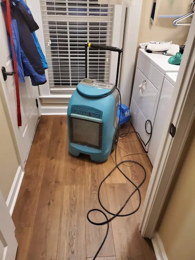 Commercial dehumidifier deployed for Flood Damage Cleanup in Cloverdale