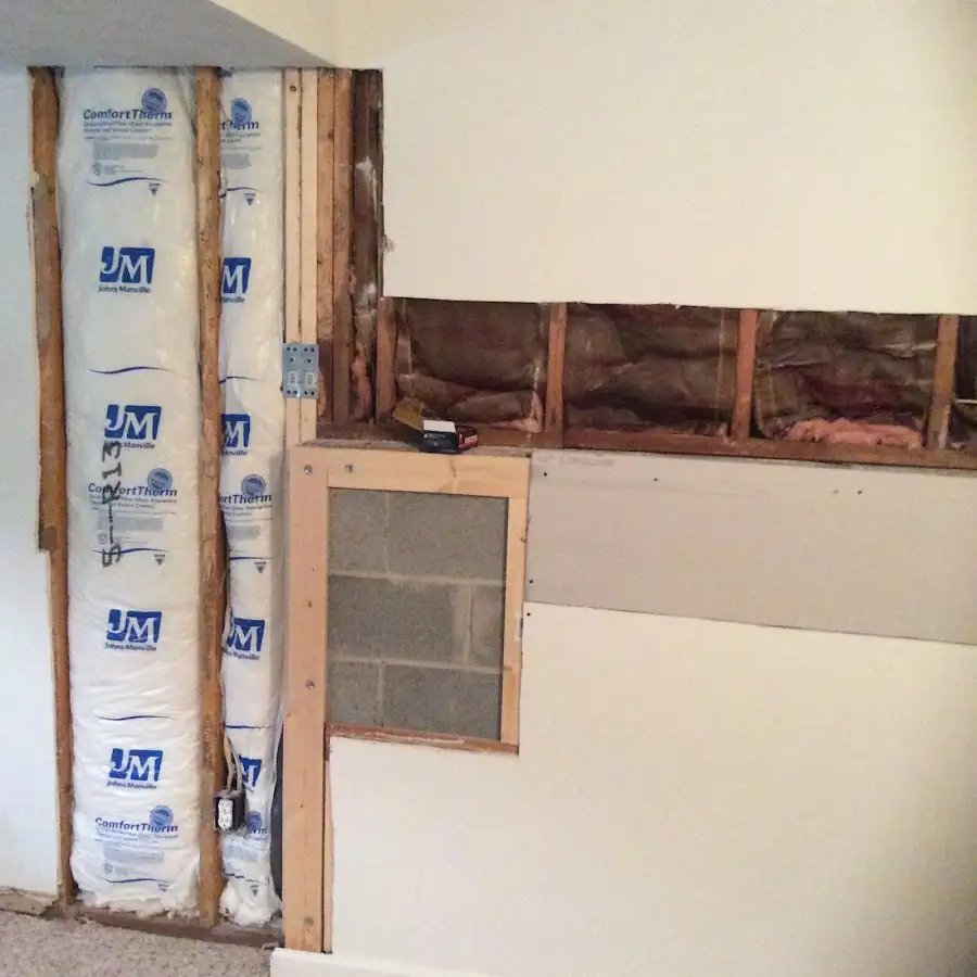 Wall insulation replacement during Contents Cleaning & Restoration in Cloverdale
